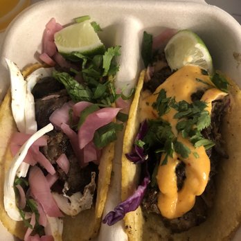 Conmigo - 1 Short Rib Taco 1 Carnitas Taco - Cocktail Bars Near Me - New York, New York Conmigo - 1 Short Rib Taco 1 Carnitas Taco - Cocktail Bars Near Me - New York, New York