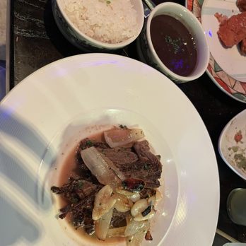 Cuba Libre Restaurant & Rum Bar - Some kind of brisket slow cooked, then seared with onion and garlic. It was very citrusy in an absolute delicious way. - Cuban Near Me - Orlando, Florida
