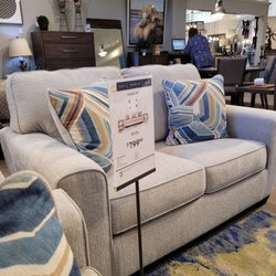 Ashley Store - Cashton love seat in "Snow".