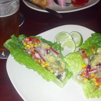 The Stein & Vine - Vegan tacos (fish tacos without the fish, lettuce as shell instead of the normal shell which contains egg). These were great! - Bars Near Me - Brandon, Florida