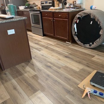 Flooring Pro Services - We used floor color Bay Harbor and placed it right over the existing tile. - Flooring Near Me - Lithia, Florida