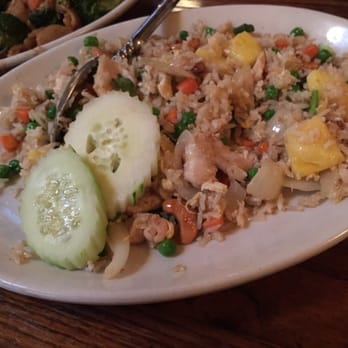 Jamjuree Thai Cuisine - Jamjuree Fried Rice, Combination. (Be aware: Will mostly likely only have two small prawns) - Thai Near Me - Seattle, Washington Jamjuree Thai Cuisine - Jamjuree Fried Rice, Combination. (Be aware: Will mostly likely only have two small prawns) - Thai Near Me - Seattle, Washington