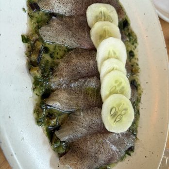 Ethel's Fancy - Kampachu with grilled shiso - New American Near Me - Palo Alto, California Ethel's Fancy - Kampachu with grilled shiso - New American Near Me - Palo Alto, California