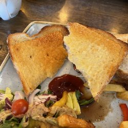 Café Jacques - The cheese in the cheese toasted sandwich.