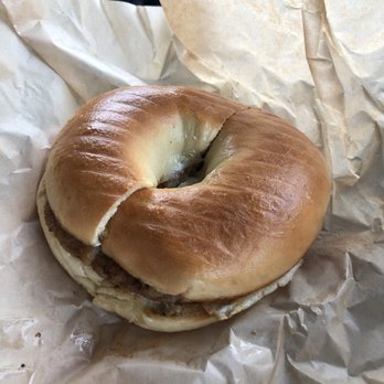 Ozzie's Coffee Bar - Sausage egg and cheese on a bagel - Coffee & Tea Near Me - Old Forge, New York