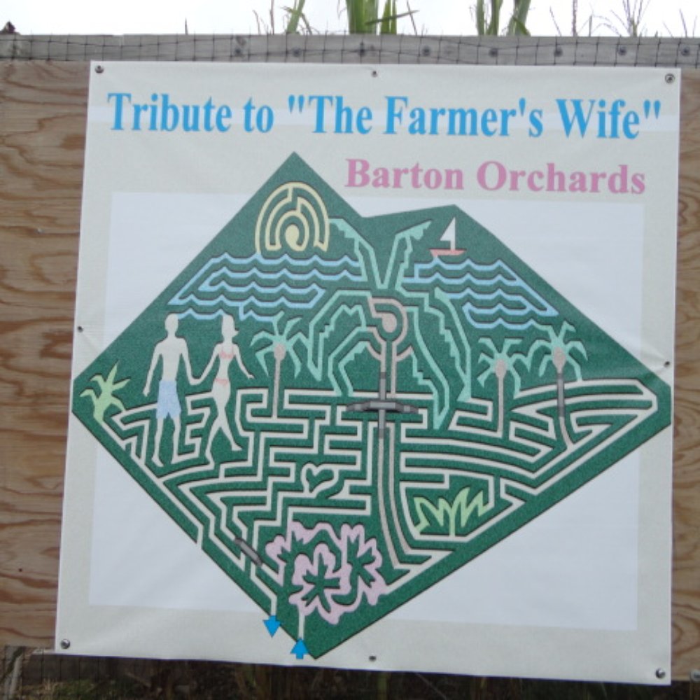 Barton Orchards - corn field maze 2012 - Farmers Market Near Me - Poughquag, New York