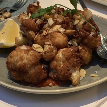 Noidue Carne - Flash Fried Cauliflower - One of our favorite items on the table. - Kosher Near Me - New York, New York Noidue Carne - Flash Fried Cauliflower - One of our favorite items on the table. - Kosher Near Me - New York, New York