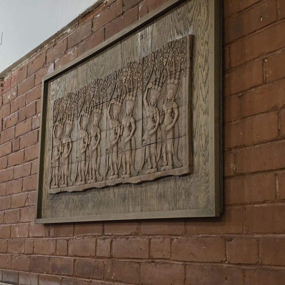 Siam Square - Relief depicting culturally significant moment over a thousand years ago in Thailand. - Thai Near Me - Great Barrington, Massachusetts Siam Square - Relief depicting culturally significant moment over a thousand years ago in Thailand. - Thai Near Me - Great Barrington, Massachusetts