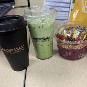 Better Buzz Coffee San Jacinto - Coconut matcha. OG deluxe acai bowl - Coffee & Tea Near Me - San Jacinto, California