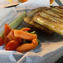 1845 Tap House - Grilled cheese w side of veggies