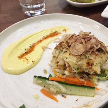 Water's Table - Favorite! Dungeness crab cake - New American Near Me - Renton, Washington Water's Table - Favorite! Dungeness crab cake - New American Near Me - Renton, Washington