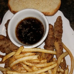 Finger steaks with fries and Texas toast