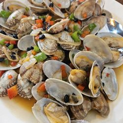 Clams are plenty.