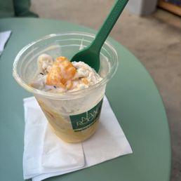 Mango sticky rice sundae Mango sticky rice sundae