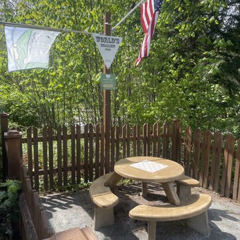Worlds Smallest Park - Custom picnic table with built in chess board. - Parks Near Me - Concrete, Washington Worlds Smallest Park - Custom picnic table with built in chess board. - Parks Near Me - Concrete, Washington