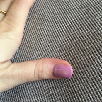 MB Nail - You can see where the polish faded - Nail Salons Near Me - Chicago, Illinois