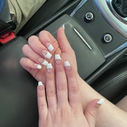 French tip acrylic French tip acrylic