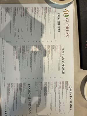 Menu photo 1 Gloria's Latin Cuisine Shenandoah, TX Menu photo 1 Gloria's Latin Cuisine Shenandoah, TX