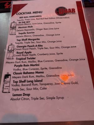 Menu photo 2 The Ubar East Point, GA Menu photo 2 The Ubar East Point, GA
