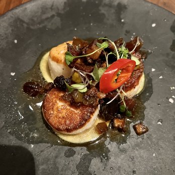 Baldamar - Whiskey Smith Scallops - New American Near Me - Roseville, Minnesota Baldamar - Whiskey Smith Scallops - New American Near Me - Roseville, Minnesota