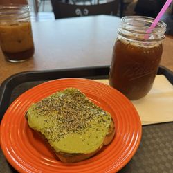 Whole Latte Love Cafe - Avocado toast and iced americano