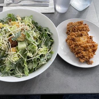Graysons - Caesar salad with a side of chicken. - Breakfast & Brunch Near Me - Port Angeles, Washington Graysons - Caesar salad with a side of chicken. - Breakfast & Brunch Near Me - Port Angeles, Washington