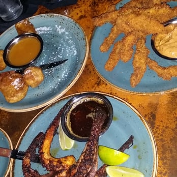 Armoury DE - Pork belly fritters, cactus fries and the oh so good charred pulpo. - Bars Near Me - Dallas, Texas Armoury DE - Pork belly fritters, cactus fries and the oh so good charred pulpo. - Bars Near Me - Dallas, Texas