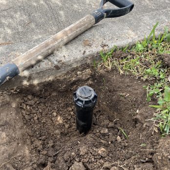 Frank's Irrigation Repair - a water sprinkler in the ground - Landscaping Near Me - Houston, Texas Frank's Irrigation Repair - a water sprinkler in the ground - Landscaping Near Me - Houston, Texas