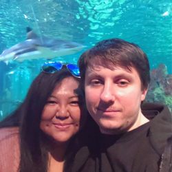 Blue Reef Aquarium - Enjoying my day my my boyfriend!