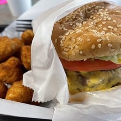 Dixie Grill & Grocery - Triple cheese with fried mushrooms
