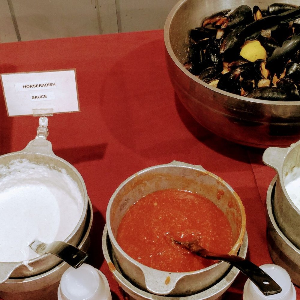 Country Pride - the prime rib fixin's horseradish sauce real horseradish by request mussels in the shell and the aujus - Buffets Near Me - Lebo, Kansas
