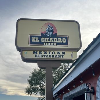 El Charro Beer - The street sign inviting you to dine. - Mexican Near Me - Show Low, Arizona