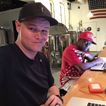 Homage Brewing - Getting some work done. Not happy to be working but the beer helps - Breweries Near Me - Pomona, California