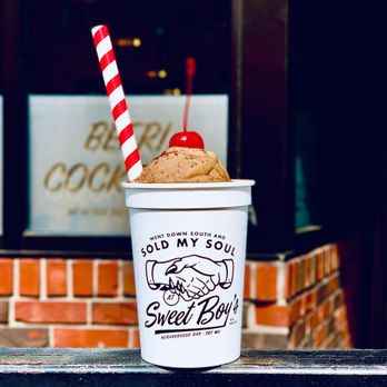 Sweet Boy's Neighborhood Bar - a cup of ice cream with a cherry on top - Cocktail Bars Near Me - Springfield, Missouri Sweet Boy's Neighborhood Bar - a cup of ice cream with a cherry on top - Cocktail Bars Near Me - Springfield, Missouri