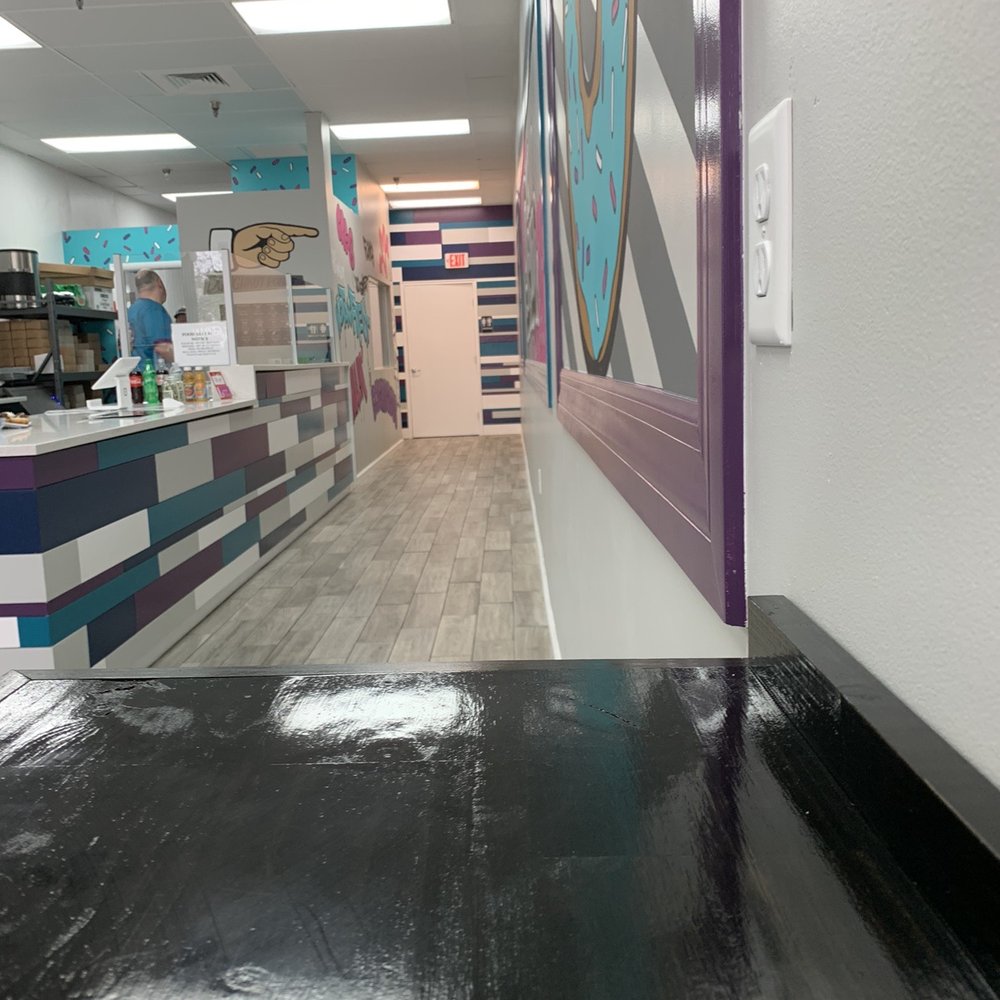 Van Dough - Inside from one of the tables. - Donuts Near Me - Clearwater, Florida Van Dough - Inside from one of the tables. - Donuts Near Me - Clearwater, Florida