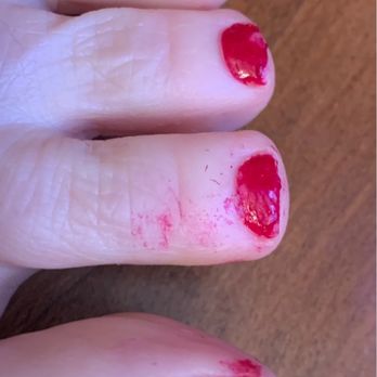 QT Nails - Nail polish never dried. Nails crudely cut, not filed even lightly - corners super sharp. This was no $60 pedicure!! - Nail Salons Near Me - Traverse City, Michigan QT Nails - Nail polish never dried. Nails crudely cut, not filed even lightly - corners super sharp. This was no $60 pedicure!! - Nail Salons Near Me - Traverse City, Michigan