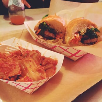 Little Mo - pork belly sammie with side kimchi - Sandwiches Near Me - Brooklyn, New York Little Mo - pork belly sammie with side kimchi - Sandwiches Near Me - Brooklyn, New York