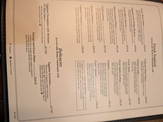 Menu photo 1 Roma D' Italia Tustin, CA Menu photo 1 Roma D' Italia Tustin, CA