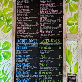 Playa Bowls - Menu March 2021 - Acai Bowls Near Me - Boston, Massachusetts