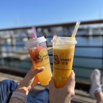 Yokee Milk Tea - Fresh Fruit Green Tea & Mango pomelo sago - Bubble Tea Near Me - Oakland, California Yokee Milk Tea - Fresh Fruit Green Tea & Mango pomelo sago - Bubble Tea Near Me - Oakland, California