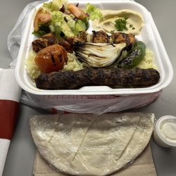 King Kebab - Mixed Chicken and Kafta Kebab Plate