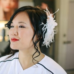 212 Salon and Day Spa - My hair, makeup and headpiece all in