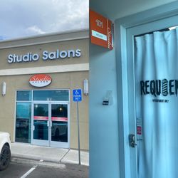 Requiem Barber - Per last review the buildings signage