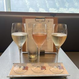 Champagne flight.