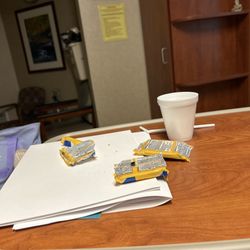 Carolinas Medical Center - Need food. Gave graham crackers and warm water.