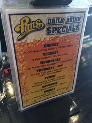 Menu photo 6 Pints Elmhurst, IL