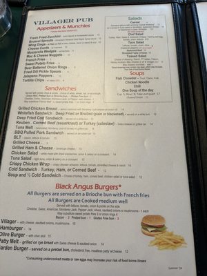 Menu photo 6 The Villager Pub Charlevoix, MI Menu photo 6 The Villager Pub Charlevoix, MI
