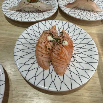 Sushi REV - Seared salmon, seared yellowtail, and truffle yellowtail - Sushi Bars Near Me - Irvine, California Sushi REV - Seared salmon, seared yellowtail, and truffle yellowtail - Sushi Bars Near Me - Irvine, California