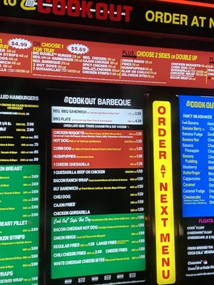 Menu photo 2 Cook Out - Gallatin Pike Nashville, TN Menu photo 2 Cook Out - Gallatin Pike Nashville, TN