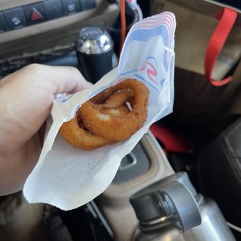Sonic Drive-In - Yes, this was every bit of my order of Onion Rings. Nope, none fell out in the bag. - Burgers Near Me - Del Rio, Texas Sonic Drive-In - Yes, this was every bit of my order of Onion Rings. Nope, none fell out in the bag. - Burgers Near Me - Del Rio, Texas